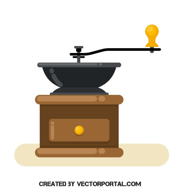 660x660 Coffee Mill Vector Image