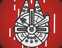 202x158 Millenium Falcon Vector Art On Behance