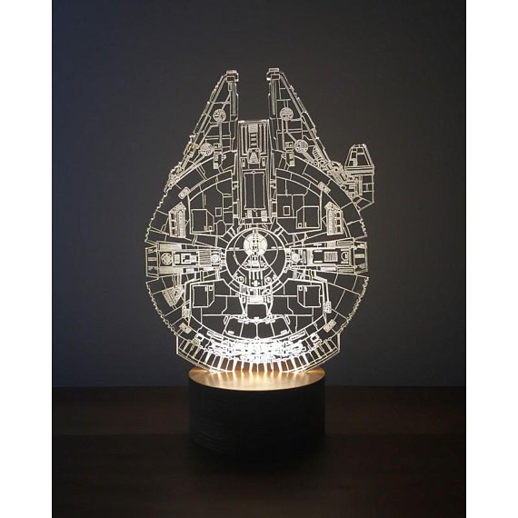 570x570 Millenium Falcon Lamp Free Vector Coreldraw