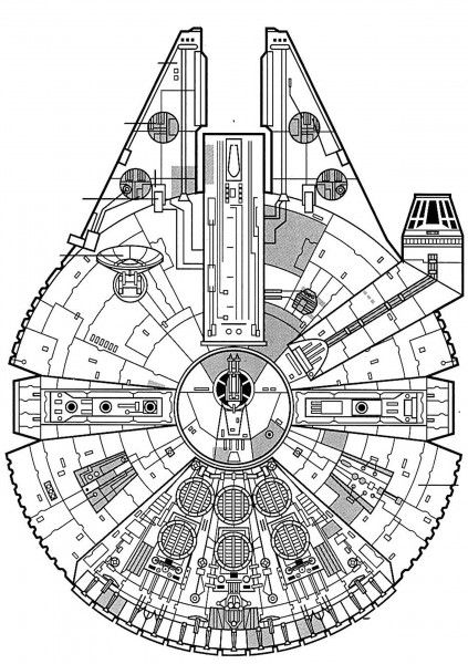423x600 Millenium Falcon Plan View Star Wars Star Wars Poster, Star