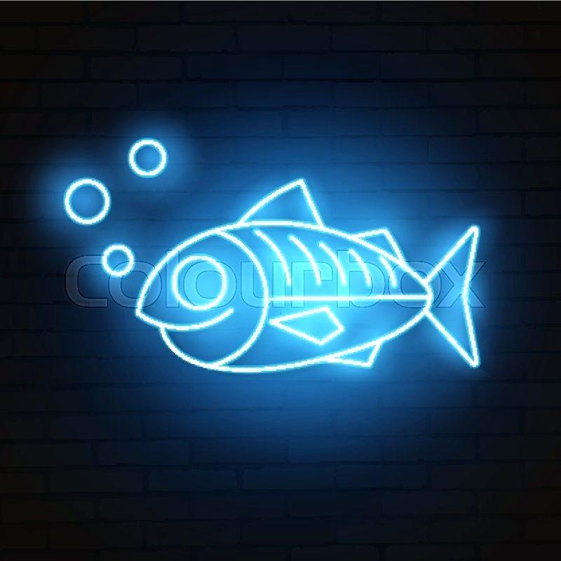800x800 Fish Neon Sign Domyseniora Online