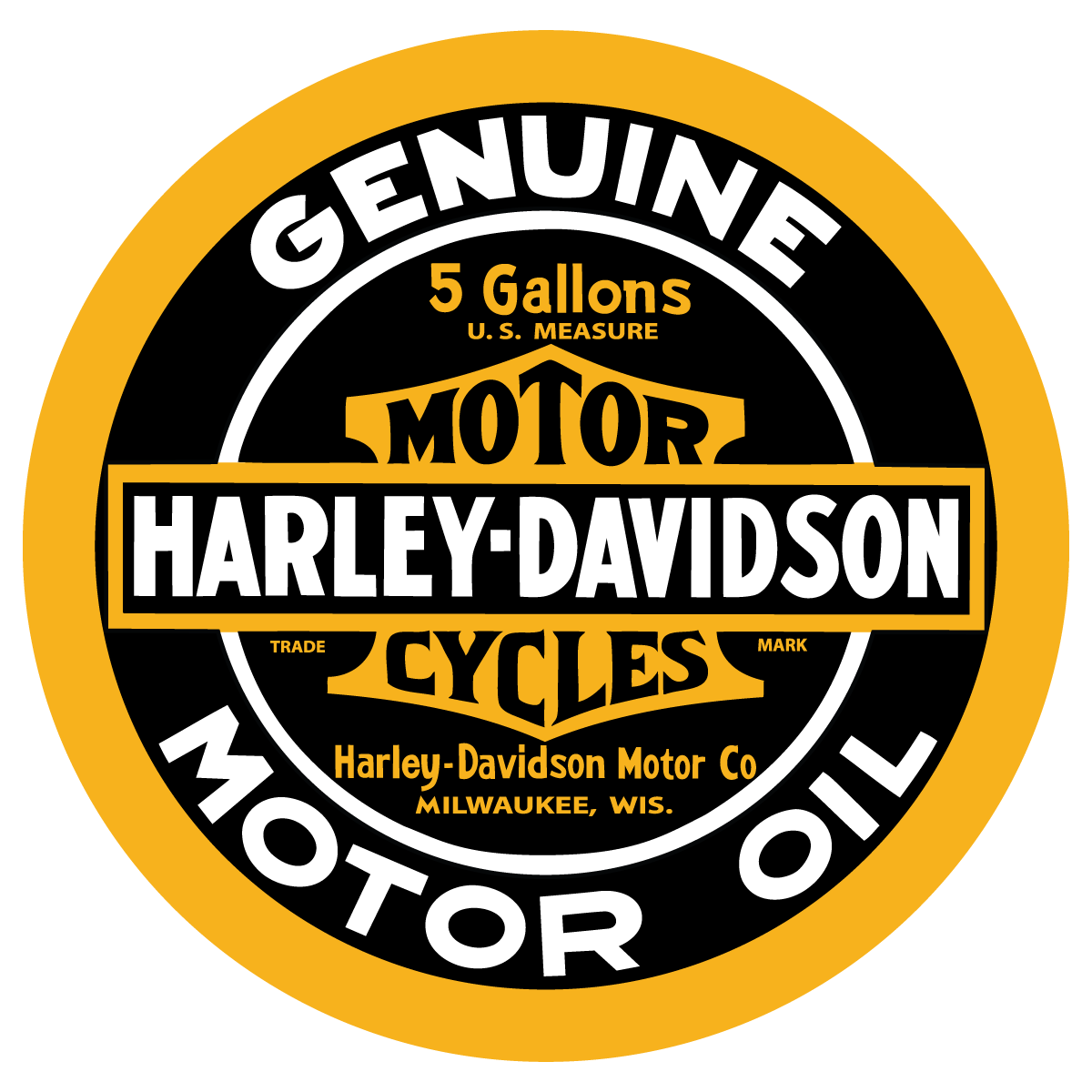 1200x1200 Harley Davidson Motor Cycles Genuine Motor Oil Logo Vector Free