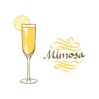 200x200 Mimosa Cocktail Clipart