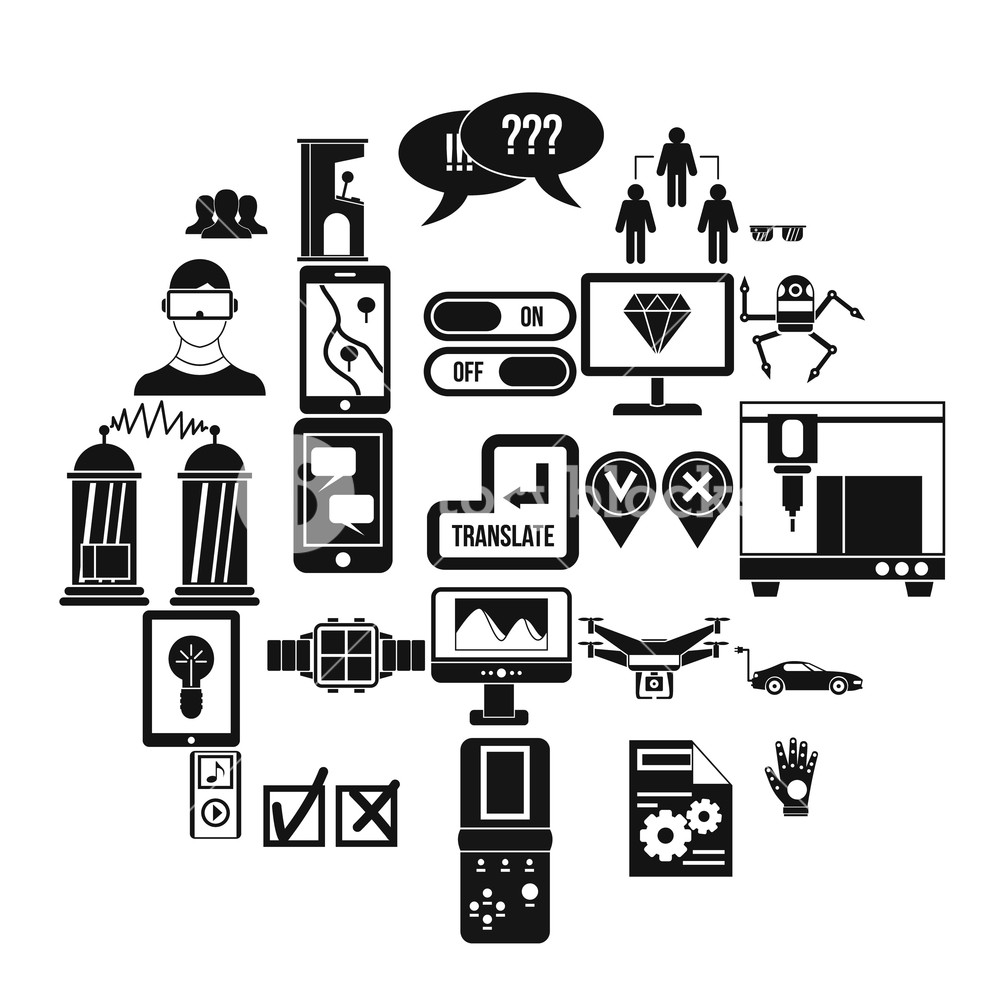 1000x1000 Mind Icons Set Simple Set Of Mind Vector Icons For Web