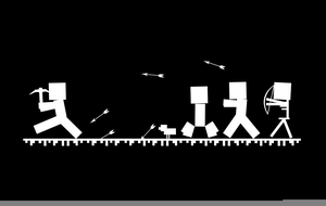 Minecraft Clipart Black And White Free Images 300x190 Minecraft Clipart Black And White Free Images