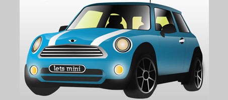 453x200 Mini Cooper Illustration Vector Design Tutorial Design Chair