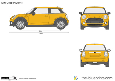 400x283 Mini Cooper Vector Drawing