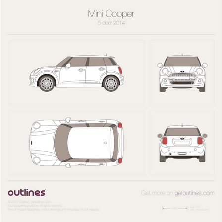 448x448 Mini Cooper Iii Door Hatchback Drawings