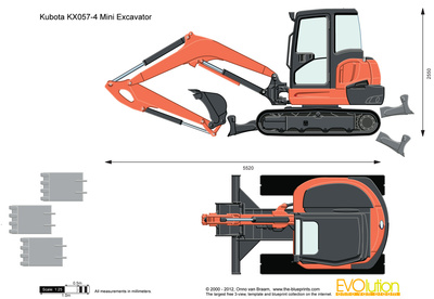 Download Mini Excavator Vector at Vectorified.com | Collection of ...