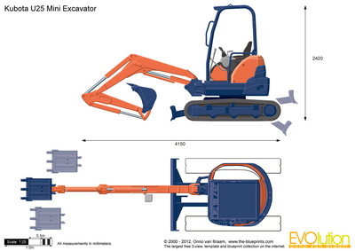 Mini Excavator Vector at Vectorified.com | Collection of Mini Excavator ...