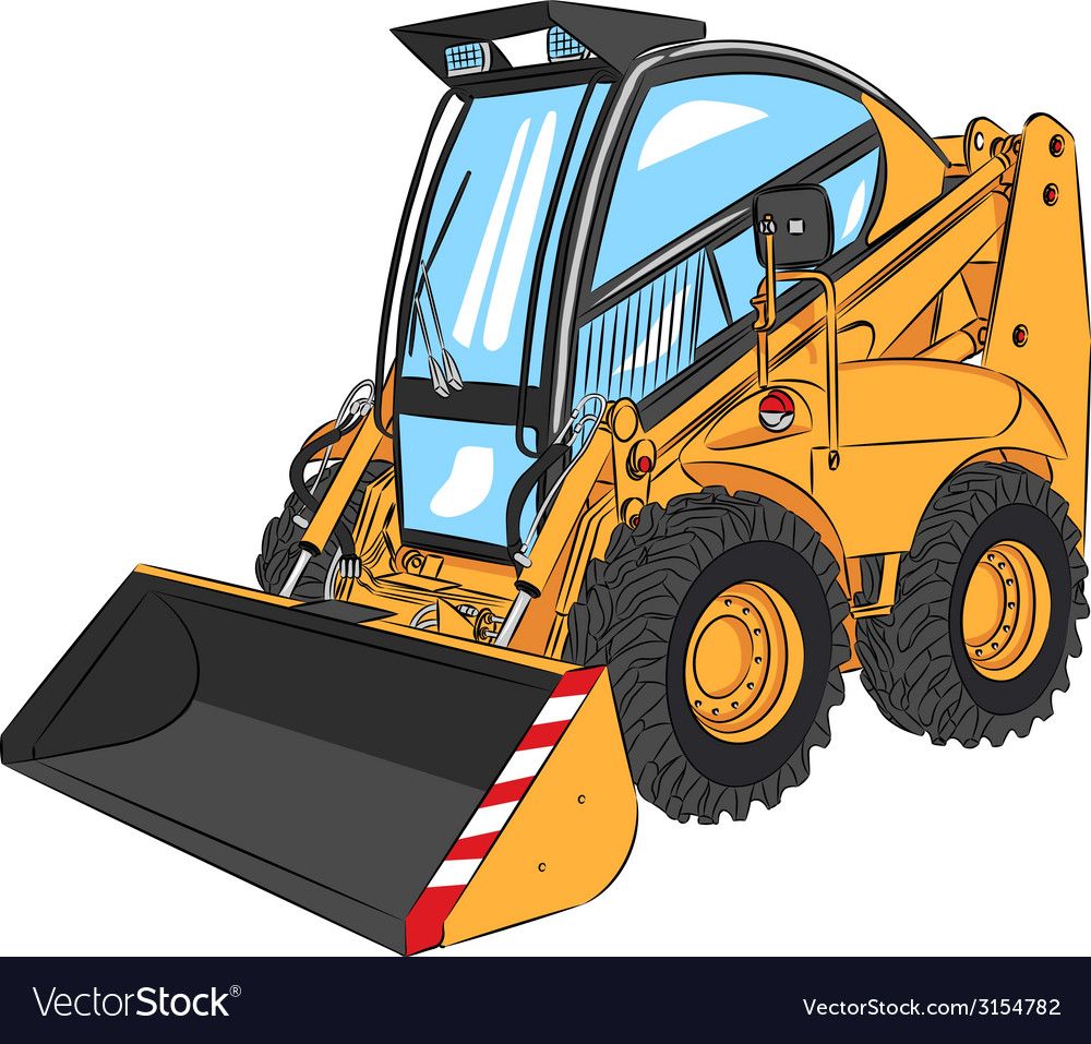 Mini Excavator A Royalty Free Vector Image 1000x957 Mini Excavator A Royalty Free Vector Image