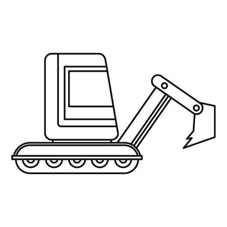 Mini Excavator Icon In Outline Style Isolated Vector Illustration 450x450 Mini Excavator Icon In Outline Style Isolated Vector Illustration