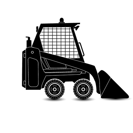 The Vector Isolated Compact Excavator Black Silhouette 450x450 The Vector Isolated Compact Excavator Black Silhouette