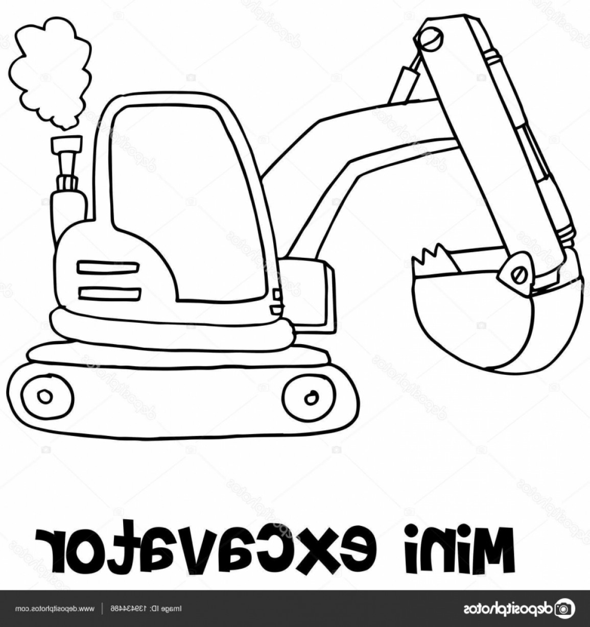 Excavator Vector Art Savoyuptown 1155x1228 Excavator Vector Art Savoyuptown