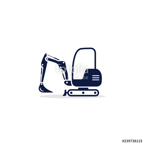 Excavator Mini Icon Digger Illustration Vector Dig Vehicle Mini 500x500 Excavator Mini Icon Digger Illustration Vector Dig Vehicle Mini