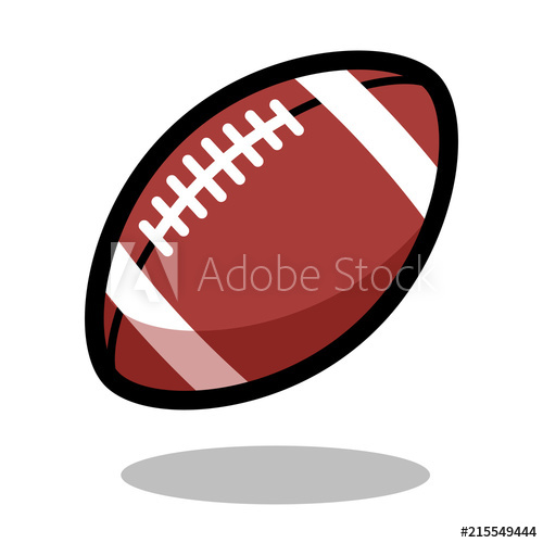 American Football Rugby Sport Ball Logo Vector Line Icon 500x500 American Football Rugby Sport Ball Logo Vector Line Icon