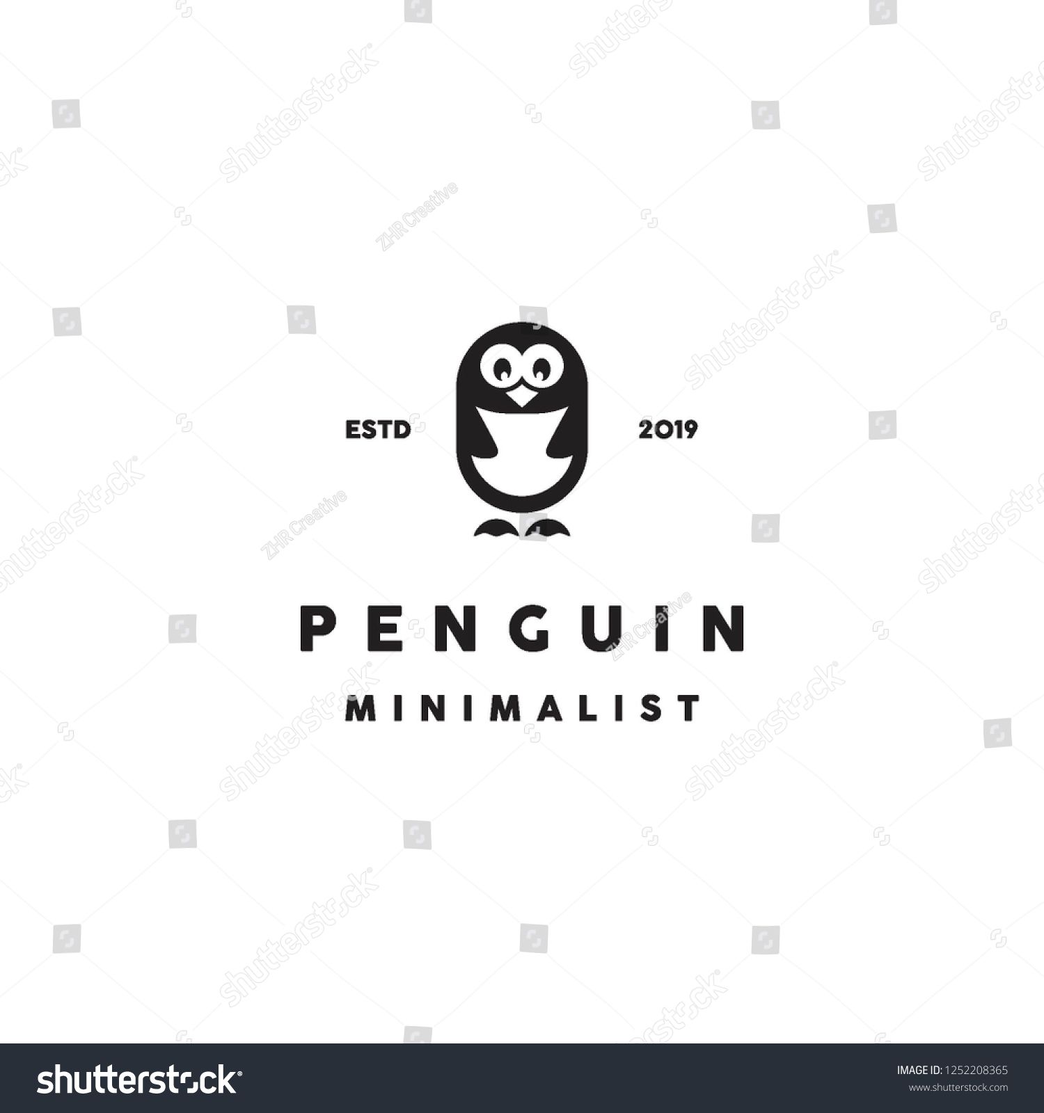 Simple Flat Cute Mini Penguin Logo Icon Vector Inspiration 1500x1600 Simple Flat Cute Mini Penguin Logo Icon Vector Inspiration