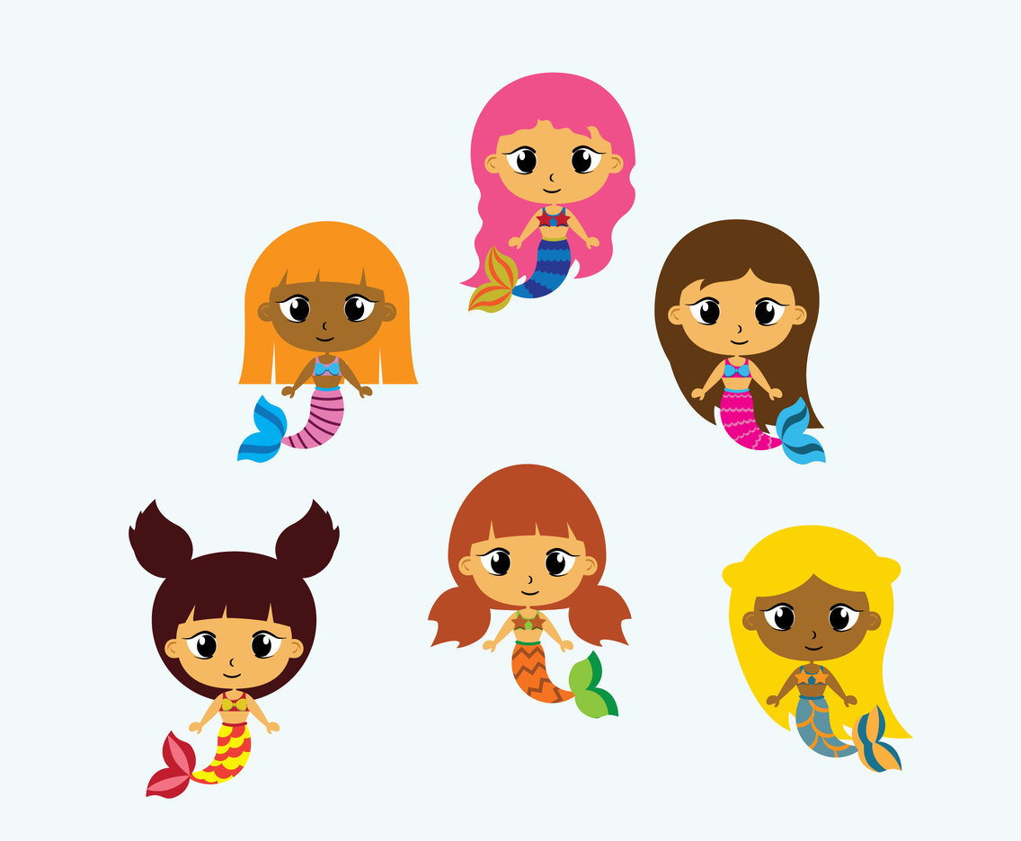 1136x936 Mini Mermaid Vector Vector Art Graphics