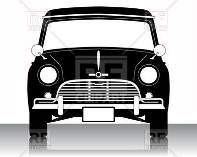 400x320 Old Small Car Silhouette