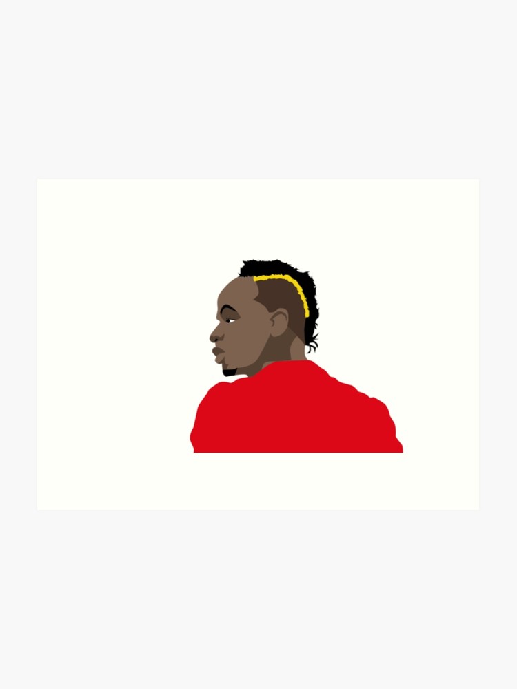750x1000 Sadio Mane Mini Vector Art Print
