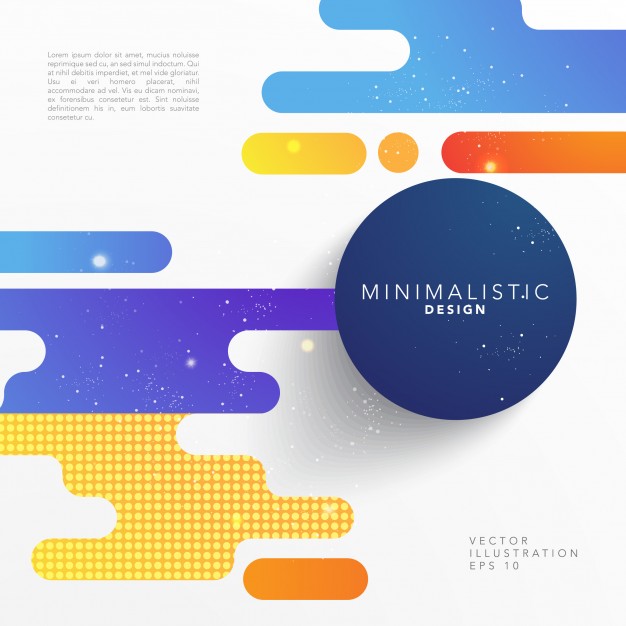626x626 Minimalist Background With Abstract Shapes Vector Free Download