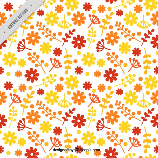 626x626 Minimalist Flowers Pattern Vector Free Download