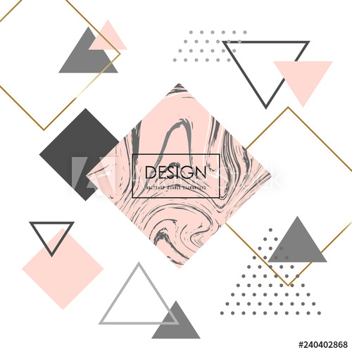 500x500 Trendy Minimalist Geometric Background Pink Marble Pattern