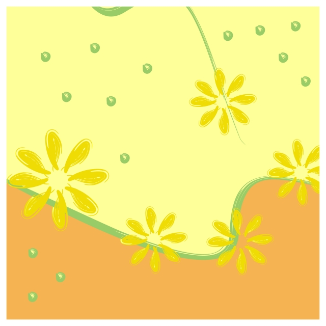 640x640 Vector Trendy Floral Abstract Minimalist Pattern Background