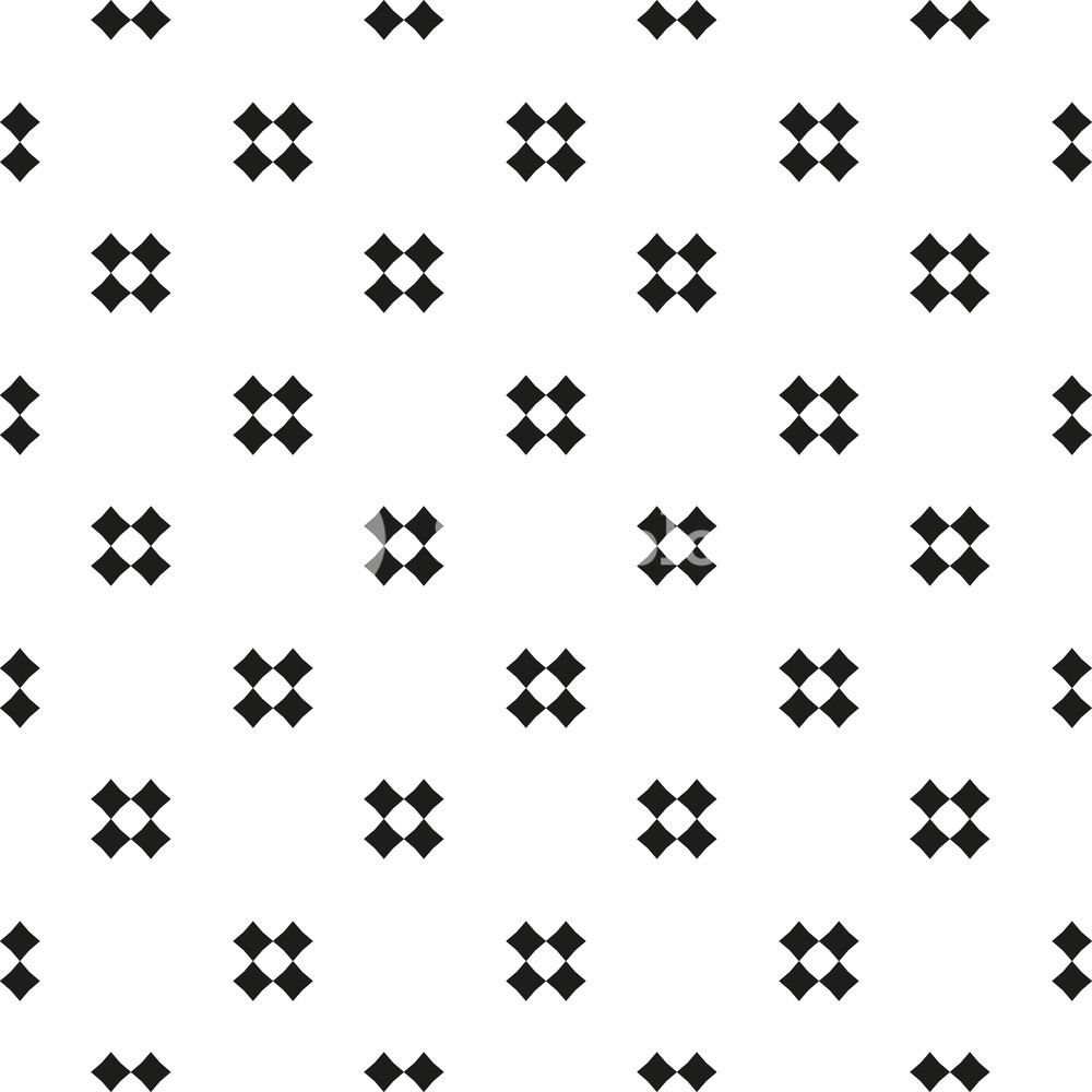 1000x1000 Vector Minimalist Geometric Seamless Pattern With Small Crosses