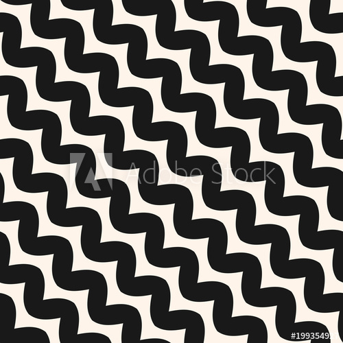 500x500 Diagonal Wavy Lines Seamless Pattern Vector Minimalist Zig Zag