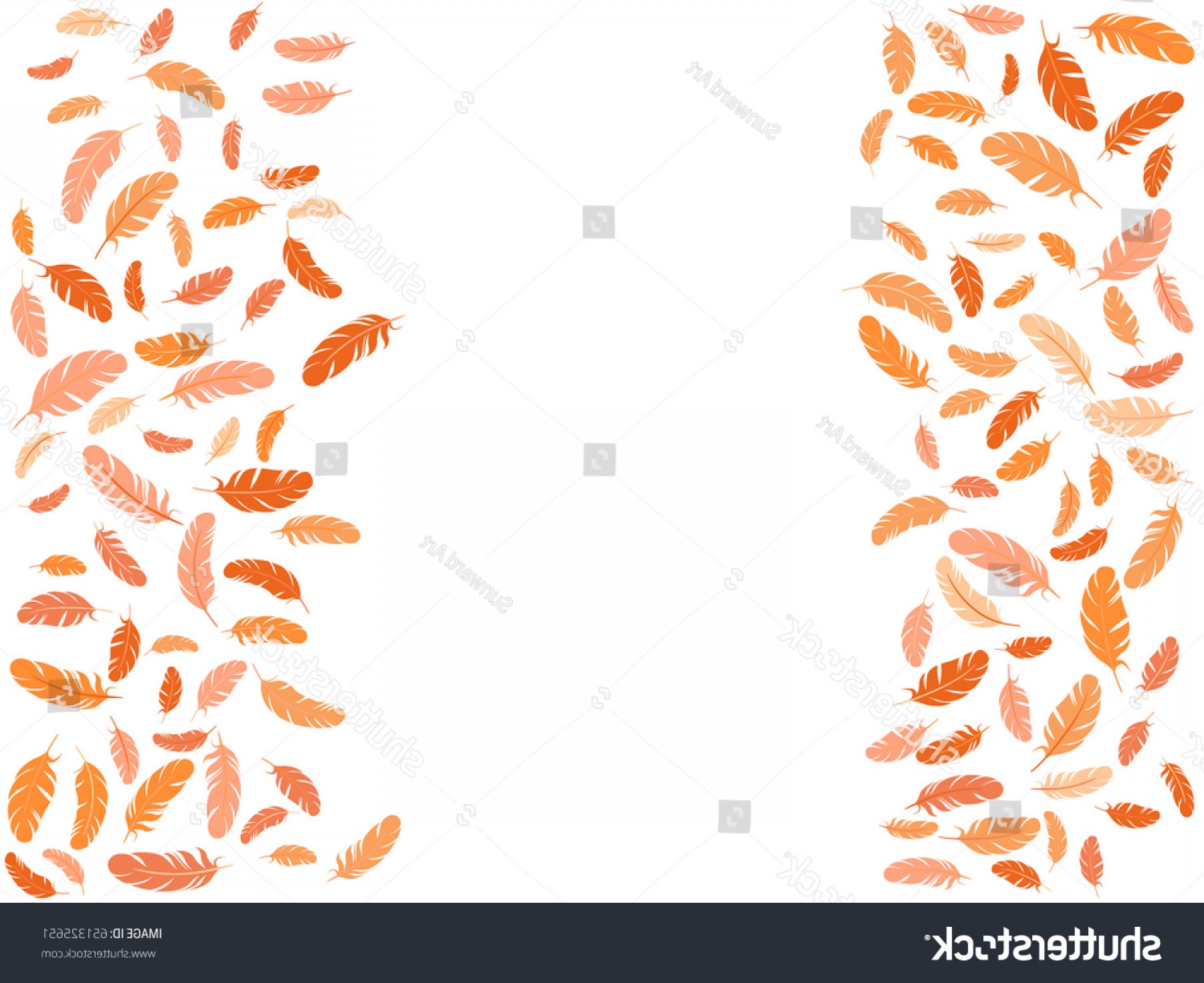 1800x1470 Feather Pattern Vector Border Simple Minimalist Soidergi