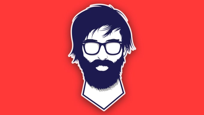 680x383 Draw Minimalist Vector Cartoon Portrait Of You