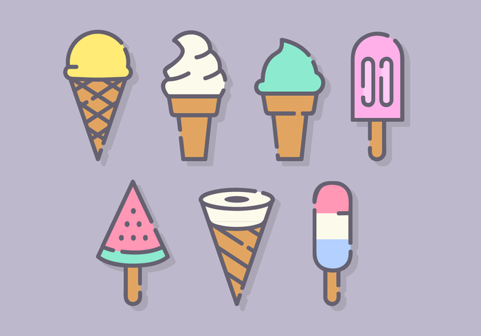 700x490 Free Minimalist Ice Cream Vector