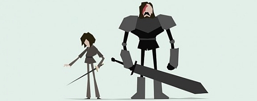 528x208 Game Of Thrones Characters Illustrated In Minimalist, Vector Art