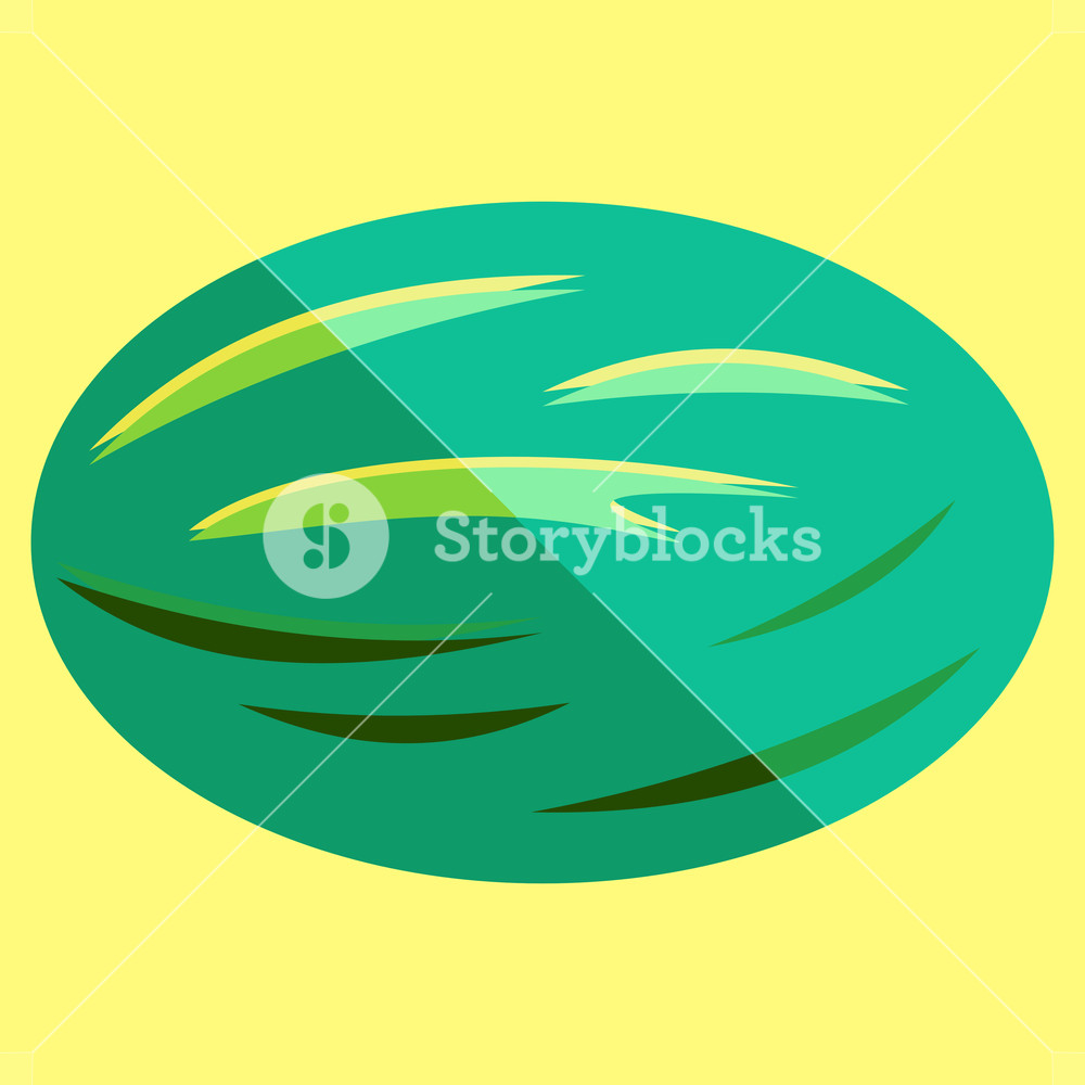 1000x1000 Watermelon In A Simple Minimalism Vector Art Style Royalty Free