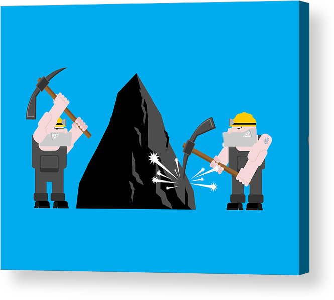 665x597 Miner Worker Mining Isolated Collier With Pickaxe Pitman Is