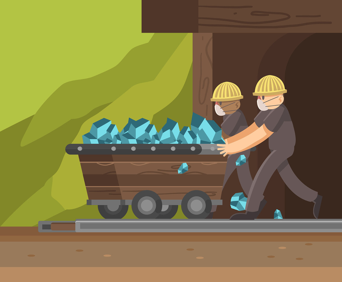 1136x936 Mineral Mining Vector Vector Art Graphics