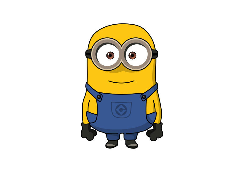 Minion Vector Drawing 800x566 Minion Vector Drawing