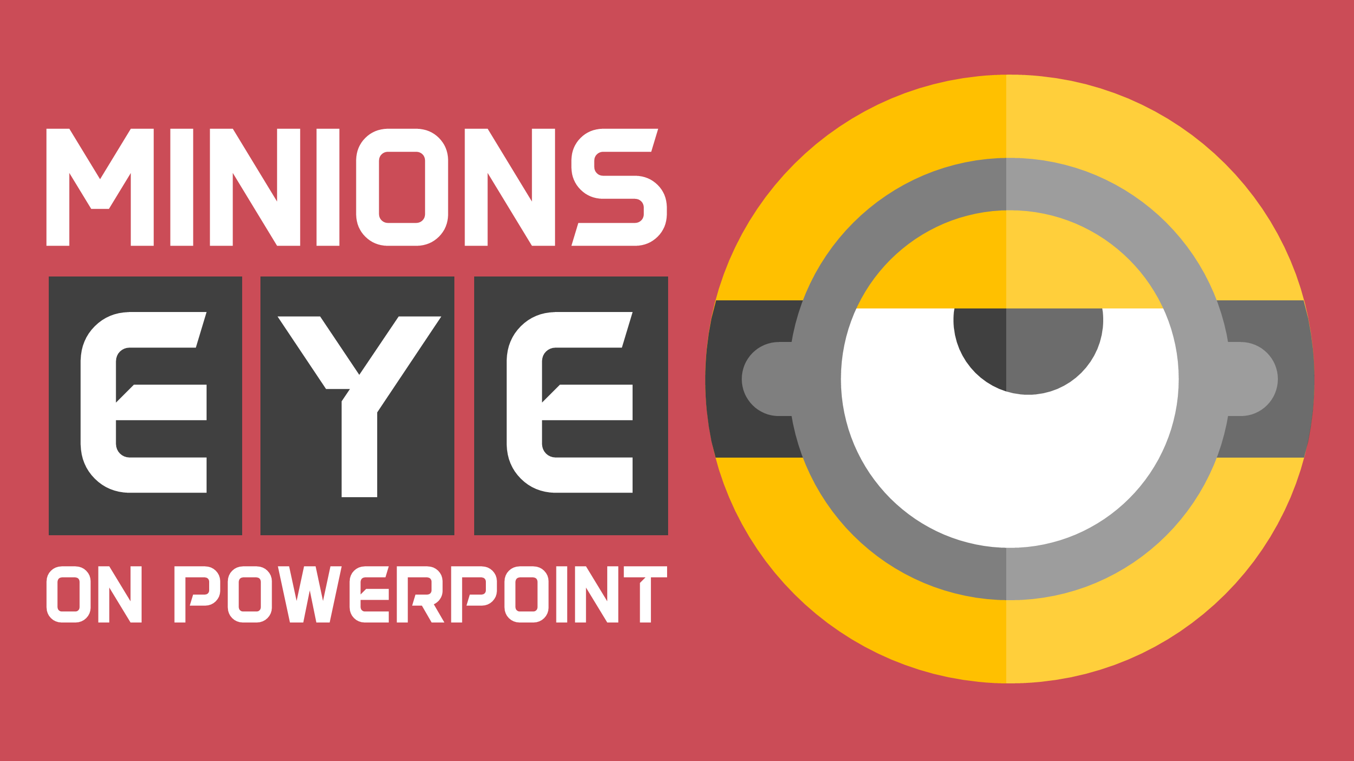 2667x1500 Minions Eye Vector Icon Design In Powerpoint Icon Design