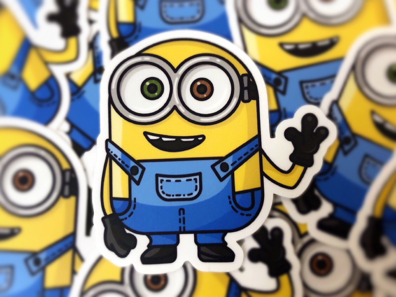 800x600 Stickers Bob The Minion