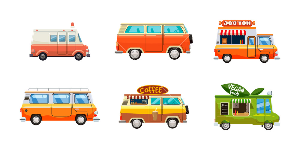 1000x500 Minivan Icon Set Cartoon Set Of Minivan Vector Icons For Web