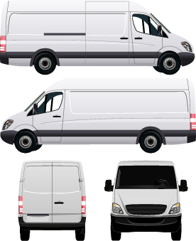 276x339 White Minivan Illustration Vector Free Download