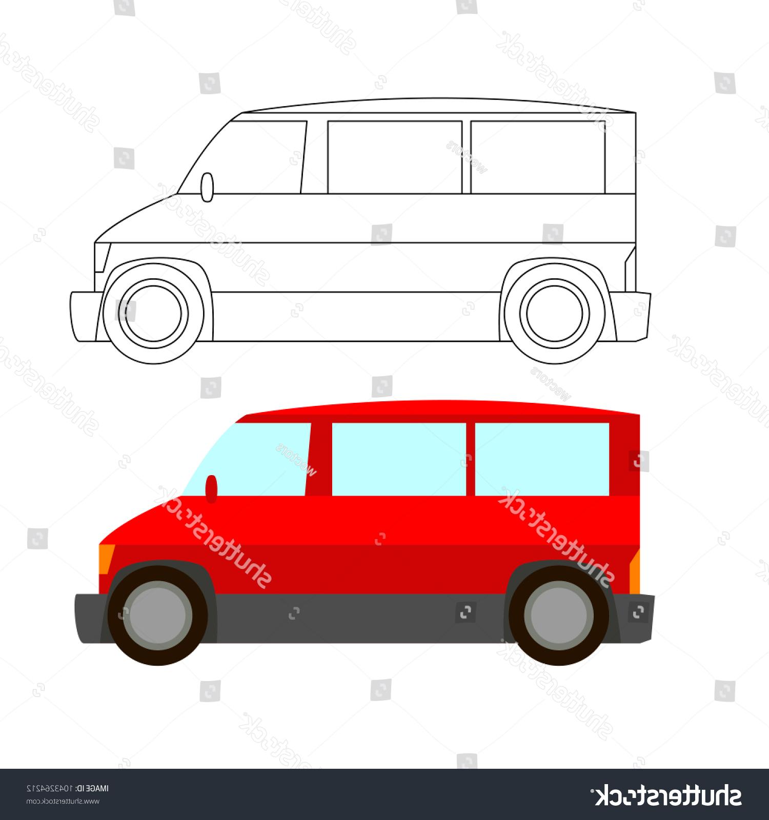 1500x1600 Best Free Profile Mini Van Vector Drawing Free Vector Art