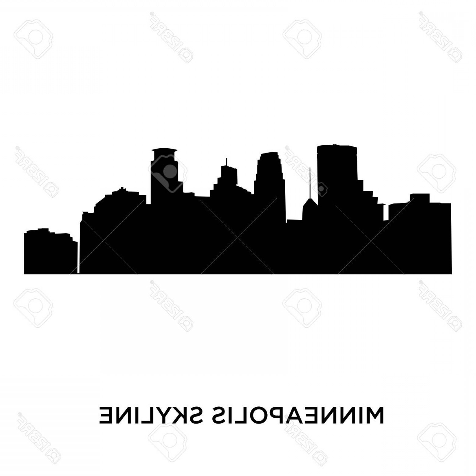 Minneapolis Skyline Vector at Vectorified.com | Collection of ...