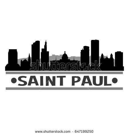 450x470 Saint Louis Skyline Silhouette Design City Stock Vector