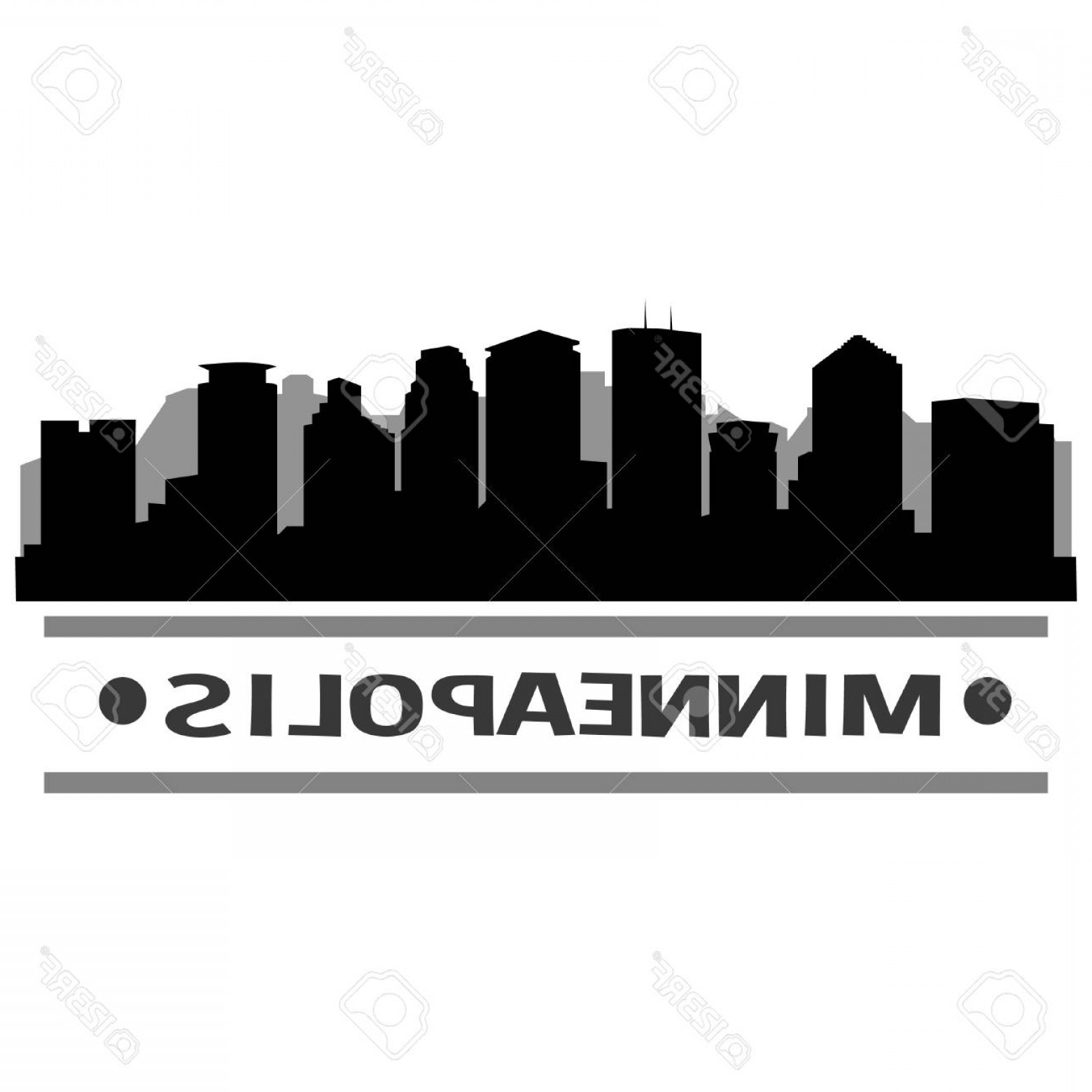 Minneapolis Skyline Vector at Vectorified.com | Collection of ...