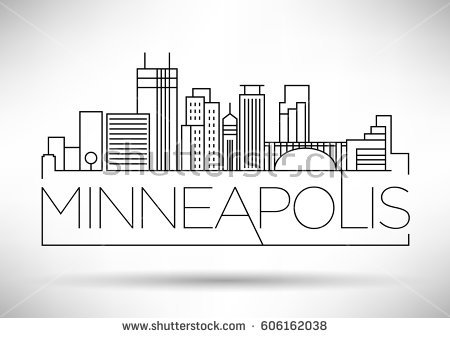 450x338 Collection Of 'minneapolis Skyline Drawing' Download More Than