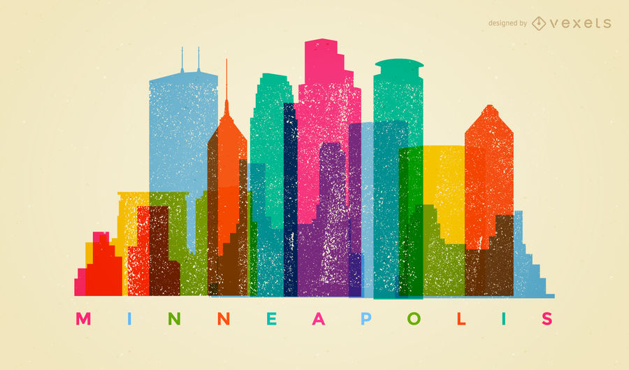 900x529 Colorful Minneapolis Skyline