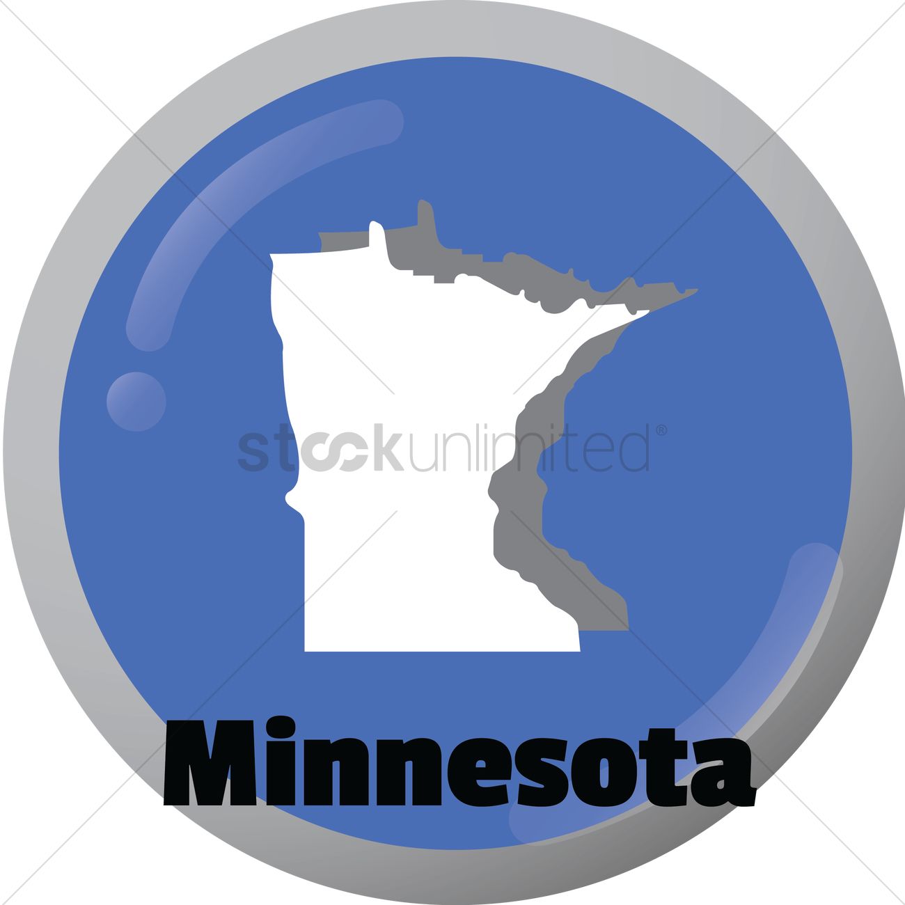 Minnesota State Map Vector Image 1300x1300 Minnesota State Map Vector Image