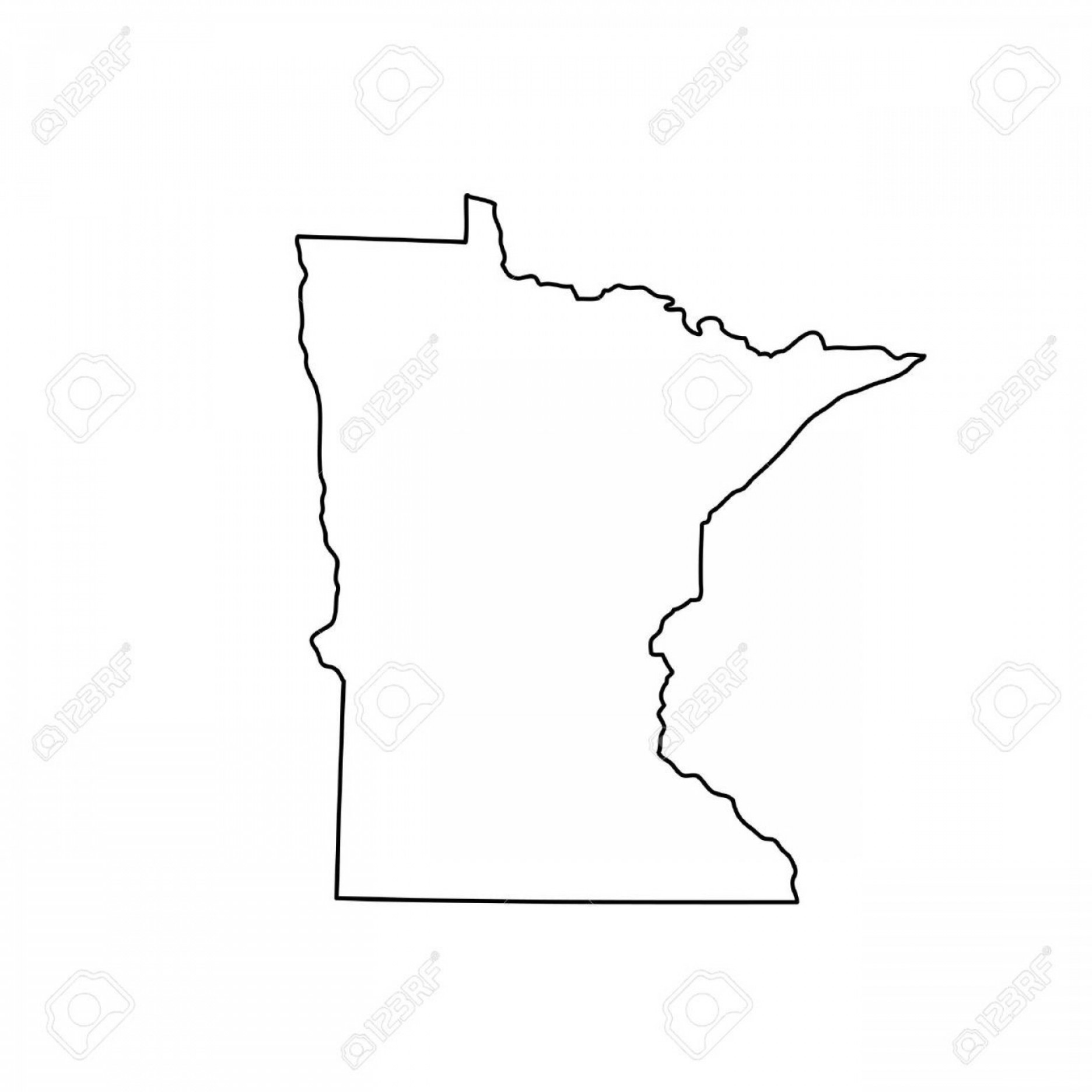 Photostock Vector Map Of The U S State Minnesota Hoodamathrun 1872x1872 Photostock Vector Map Of The U S State Minnesota Hoodamathrun